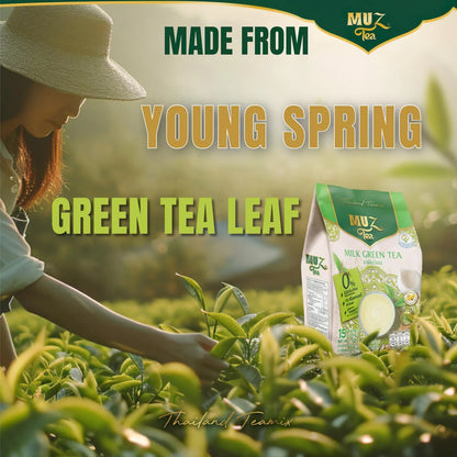 Mezcla Instantánea De Té Verde Con Leche En Polvo 3 En 1 15 Sobres