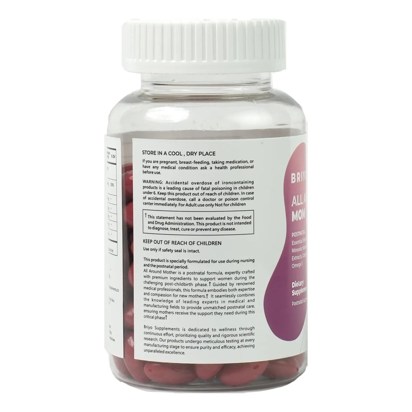 All Around Mom Suplemento Dietético Postnatal Colágeno Vitaminas Omega3 60 Cápsulas