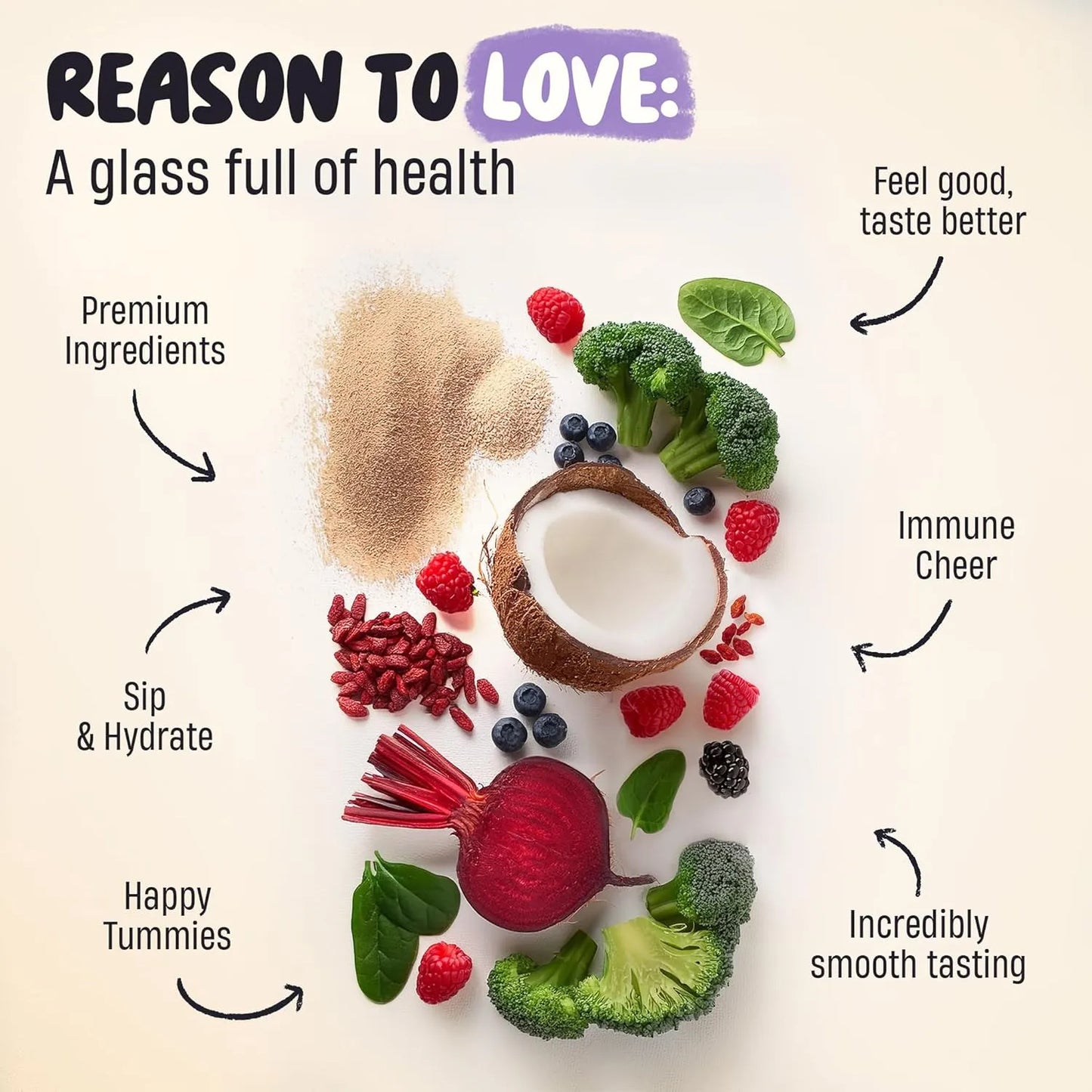 Polvo De Taro Premium Para Bebidas Con Antioxidantes E Hidratación Locca Taro