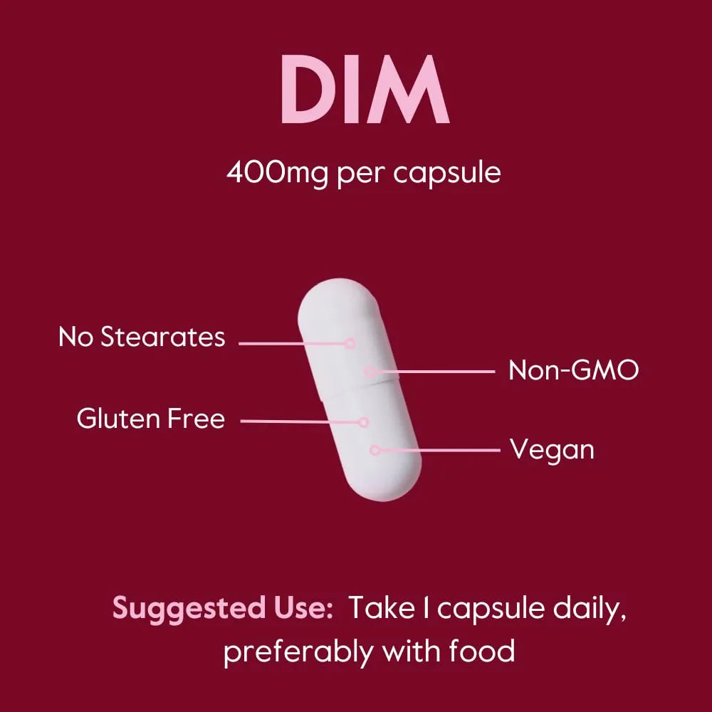 Dim Diindolilmetano 400 Mg Con Bioperina 240 Capsulas Vegano Sin Gluten