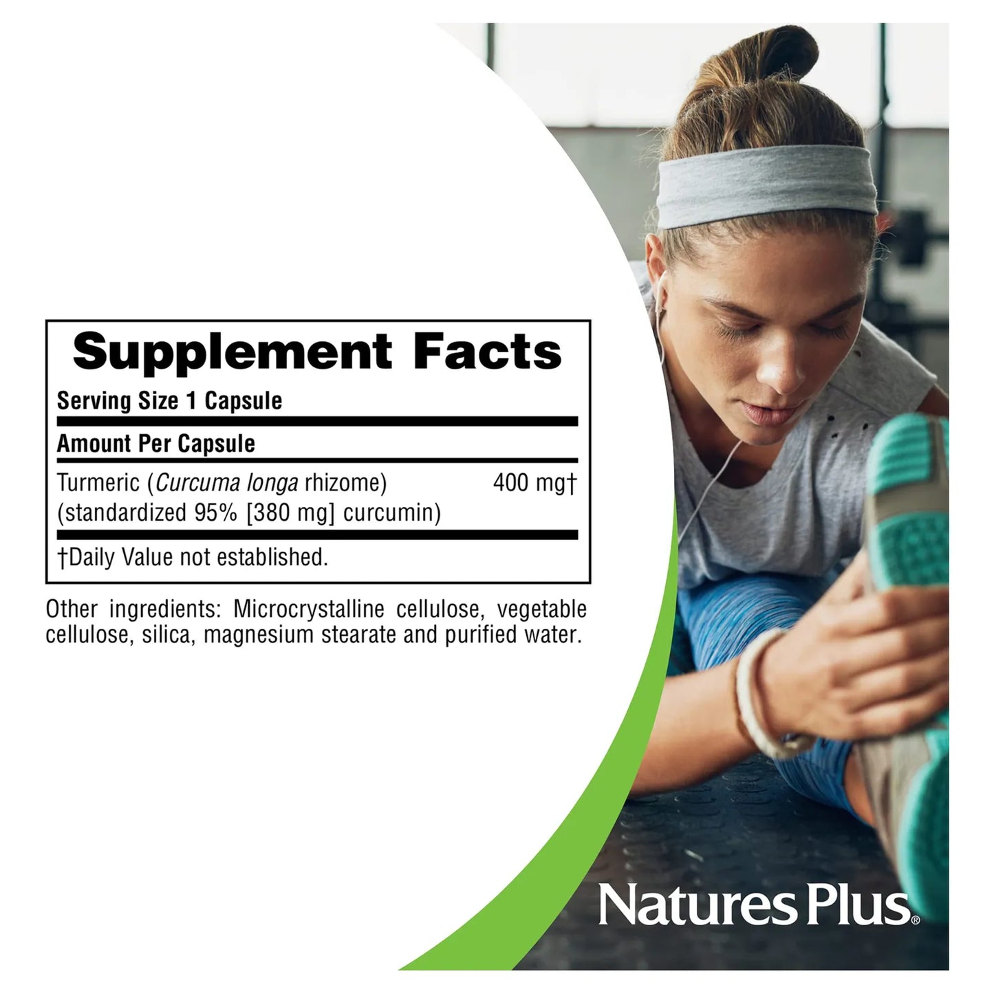 Cúrcuma 400 Mg Con 95 De Curcumina 60 Cápsulas Veganas Natures Plus