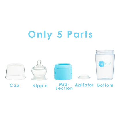 Biberones Anticólicos PopYum Pack De 3 Con Dispensador Facil Limpieza Sin Bpa