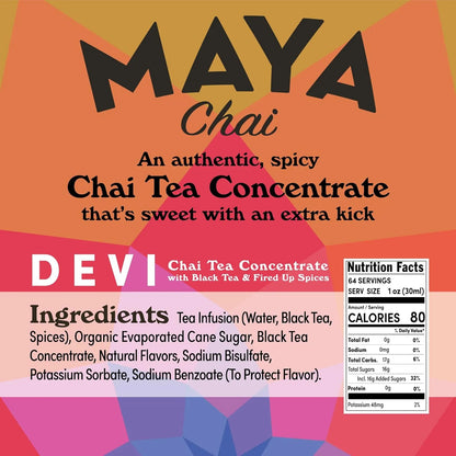 Concentrado Chai Maya Heritage 64 Onzas Con Bomba Sabor Auténtico Y Fácil Preparación