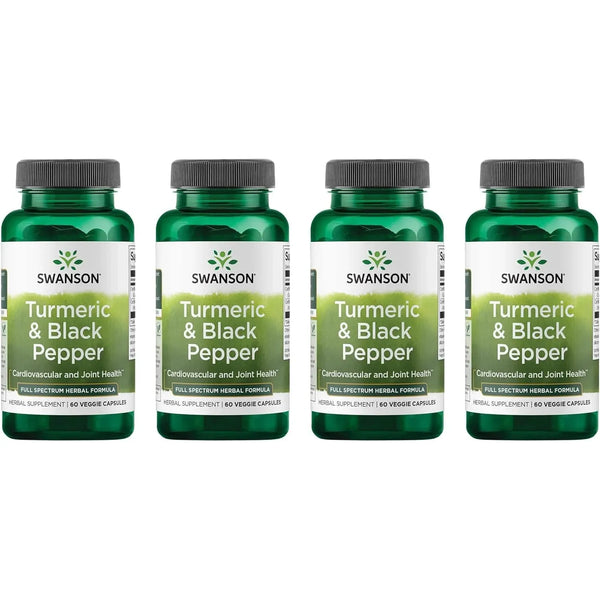 Suplemento De Cúrcuma Y Pimienta Negra Orgánica Swanson Para Articulaciones Y Digestión
