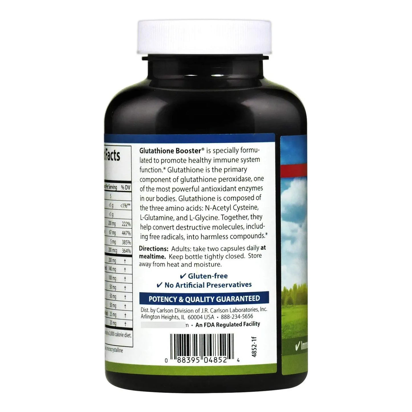 Refuerzo De Glutatión Y Ácido Alfa Lipoico Apoyo Inmunológico Antioxidante 180 Cápsulas