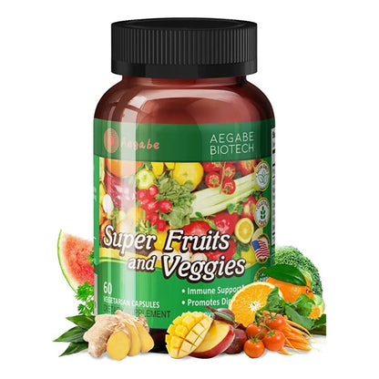 Suplemento De 36 Frutas Y Verduras Para Salud Digestiva Y Nutrición Completa