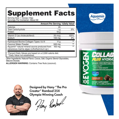 Collagen Plus Hydration Colageno Hidratante En Polvo Sabor Chocolate Para Piel Y Articulaciones