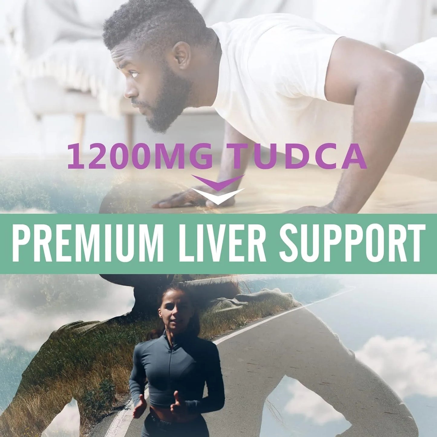 Suplemento TUDCA 1200 Mg Apoyo Hepático Limpieza Y Desintoxicación Vegano