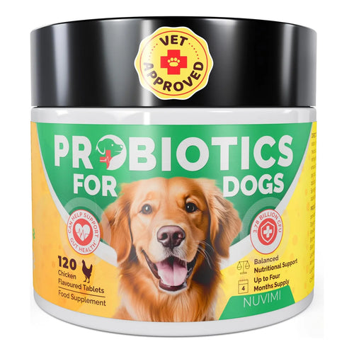 Tabletas Probióticas Y Prebióticas Para Perros Sabor Pollo Salud Intestinal