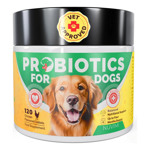 Tabletas Probióticas Y Prebióticas Para Perros Sabor Pollo Salud Intestinal