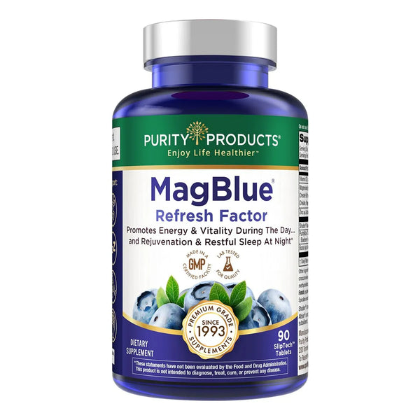 MagBlue Refresh Bisglicinato Magnesio Ashwagandha D3 Zinc 90 Tabletas Energía Y Sueño