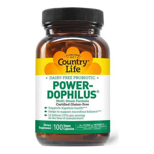 Power Dophilus Probiótico Multicepa 12 Mil Millones Ufc 100 Cápsulas Veganas