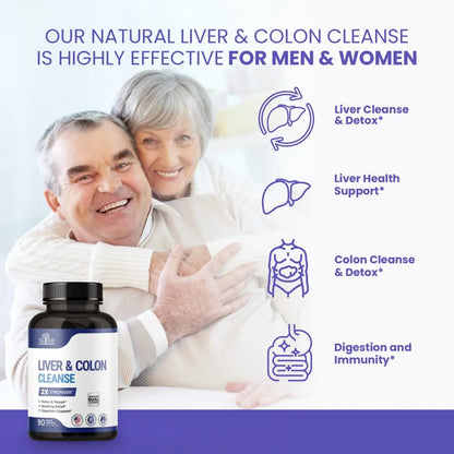 Limpieza De Hígado Y Colon 30 Días Fórmula Premium Con Cardo Mariano Y 25 Hierbas