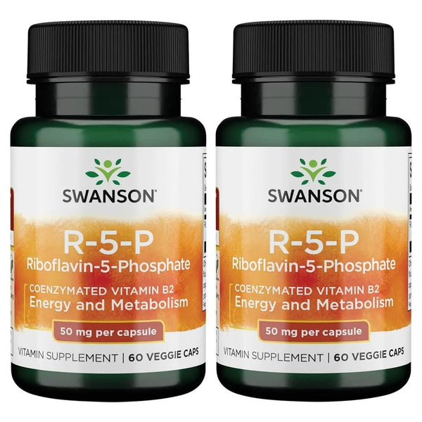 Vitamina B2 R 5 P Swanson Energia Metabolismo Vision 60 Capsulas