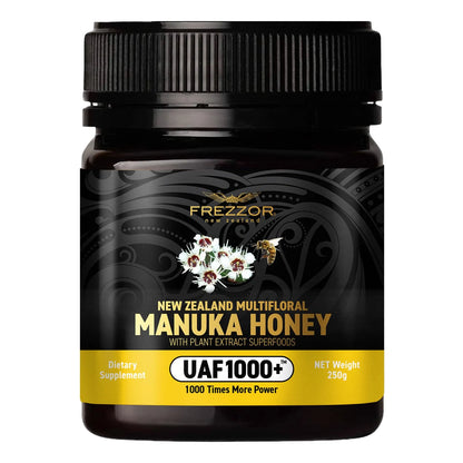 Miel De Manuka Multifloral Cruda Con Uaf1000+ Antioxidante Premium 230% Más Bioactiva