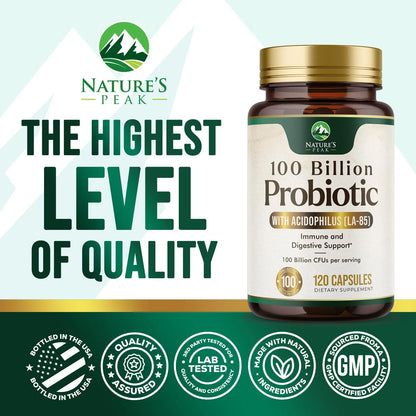 Probióticos 120 Mil Millones UFC Salud Digestiva y Vaginal Suplemento Natural