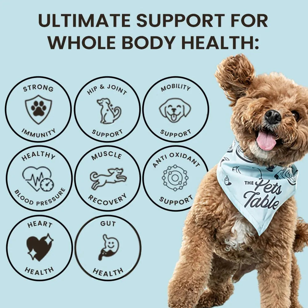 Mezcla Multivitaminica De Pollo 8 En 1 Para Perros Apoyo Articular E Inmunologico