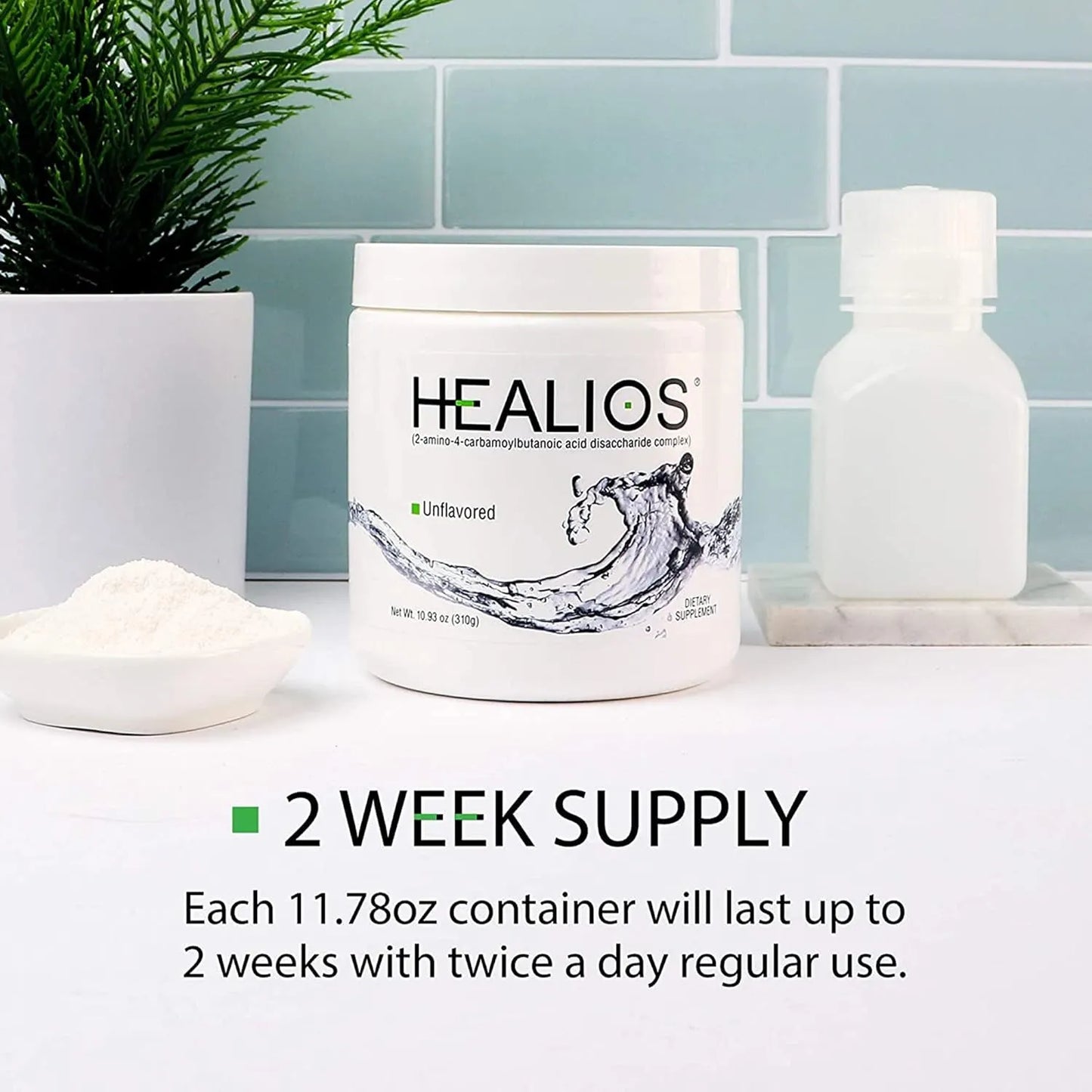 Healios Polvo Natural L Glutamina Trehalosa L Arginina 310g Salud Bucal Digestiva