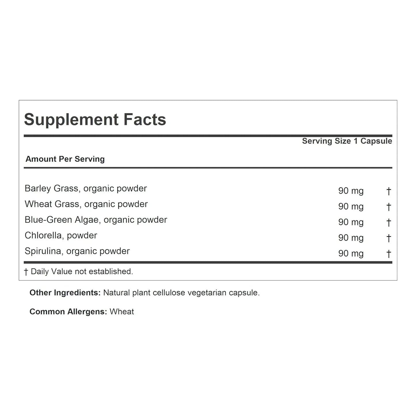 Complejo De Alimentos Verdes Andrew Lessman 60 Capsulas Nutricion Saludable