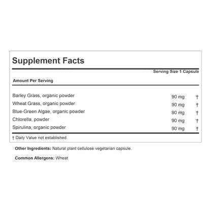 Complejo De Alimentos Verdes Andrew Lessman 60 Capsulas Nutricion Saludable
