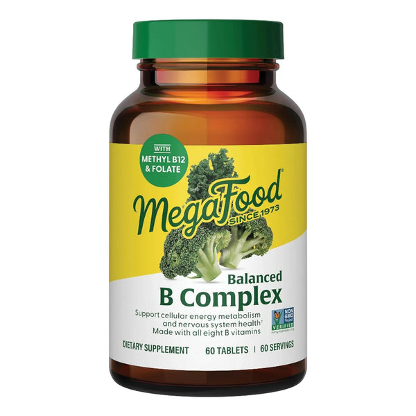 Complejo B Equilibrado 8 Vitaminas Energía Celular B6 B12 Vegano Sin Alergenos