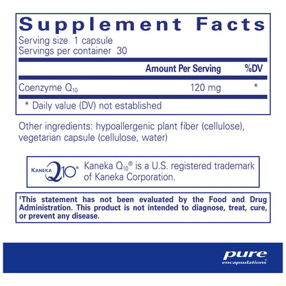 Coenzima Q10 120 Mg Suplemento Para Energía Antioxidantes Y Salud Cardíaca