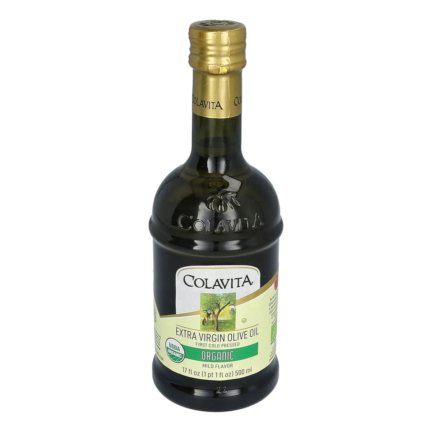 Aceite De Oliva Virgen Extra Orgánico Colavita 500 Ml 100 Natural Prensado En Frio