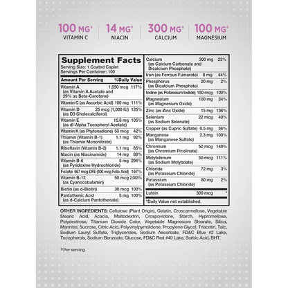 Multivitamínico Completo Para Mujeres Mayores De 50 Años Nature's Truth 100 Cápsulas