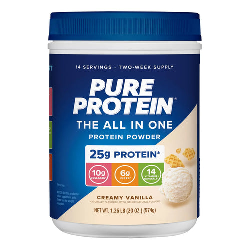 Proteína En Polvo Vainilla Suero De Leche Colágeno Alto En Fibra 1.25 Lb