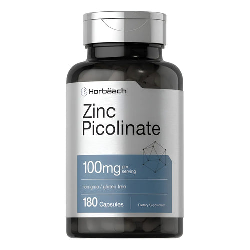 Horbäach Zinc Picolinate 100mg 120 Cápsulas - Imagen 1