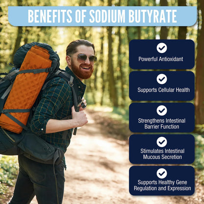 Butirato De Sodio 120 Cápsulas 300 Mg Liberación Prolongada