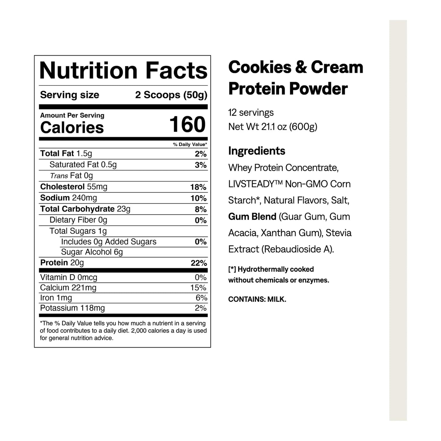 Proteína UCAN Energy + Whey Con Aminoácidos EAA Y BCAA Sabor Galletas Y Crema
