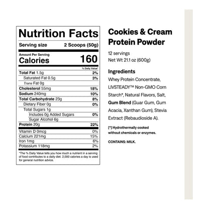 Proteína UCAN Energy + Whey Con Aminoácidos EAA Y BCAA Sabor Galletas Y Crema
