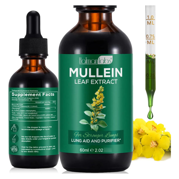 Gotas Naturales De Gordolobo Para Limpieza Pulmonar Extracto Puro