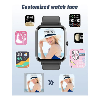 Reloj Inteligente GRV Monitorea Actividad Frecuencia Cardiaca Y Sueño Compatible Ios Y Android