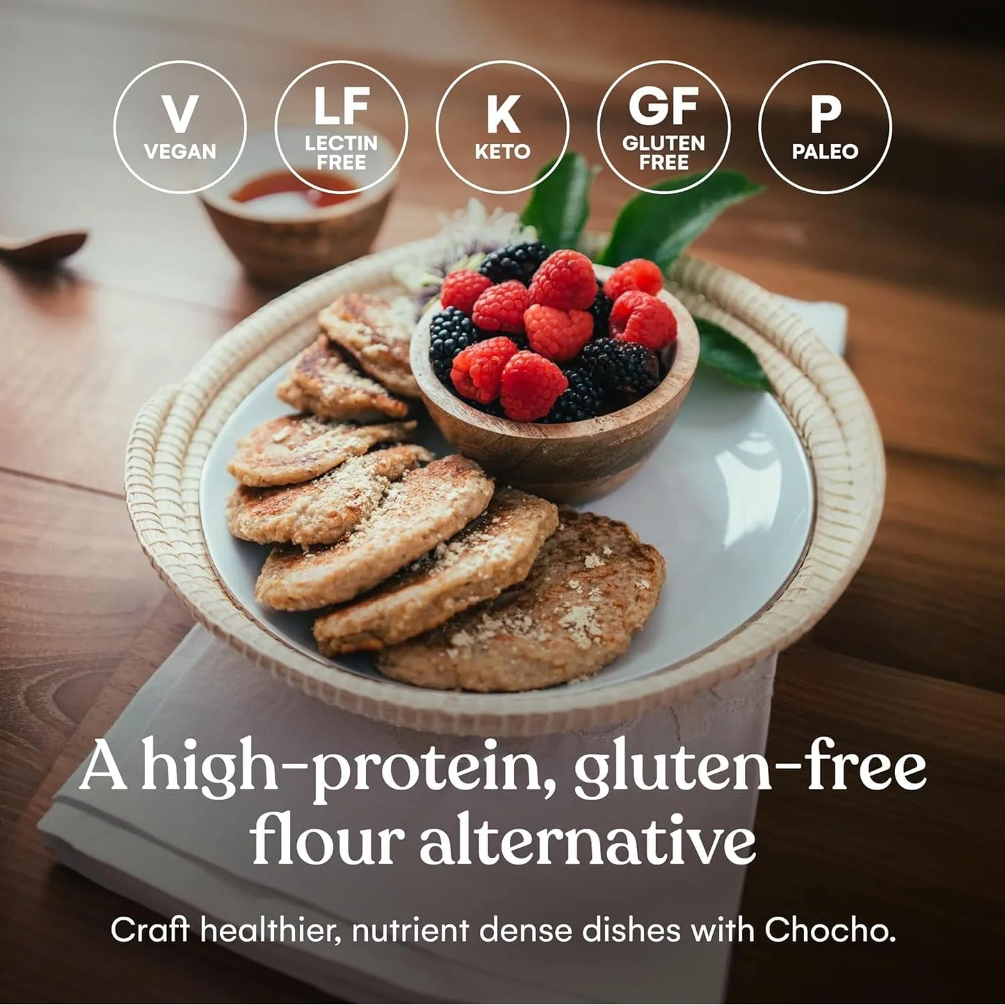 Proteina En Polvo Chocho Superfood Vegana Sin Gluten 20g Porcion