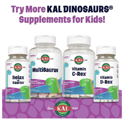 MultiSaurus Multivitaminas Masticables Para Niños 11 Vitaminas Y Minerales Sabores Naturales 180 Unidades