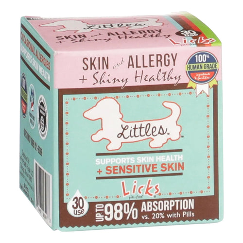 Licks Alivio Alergia Piel Perro Raza Pequeña Omega 3 Vitaminas Cúrcuma 30 Usos