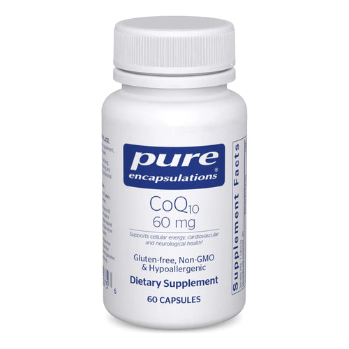 Coenzima Q10 60 Mg Pure Encapsulations Energía Antioxidante Salud Cardiovascular