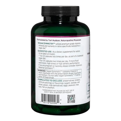 Multivitaminico Vegano Para Mujeres 120 Capsulas Sin Hierro Vitanica Vegan Symmetry