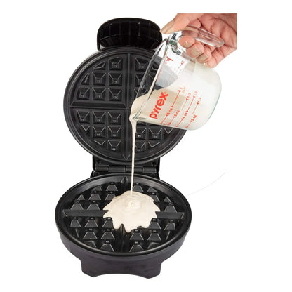 Máquina Para Hacer Gofres Belgas CucinaPro Plancha Antiadherente Negra Desayunos Perfectos