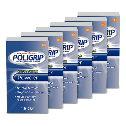 Polvo Adhesivo Extra Fuerte Para Dentaduras Postizas 45 Gram Sujeción Duradera Y Cómoda