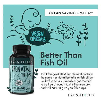 Aceite Algas Omega 3 Dha Vegano Desarrollo Cerebral Lactancia Freshfield