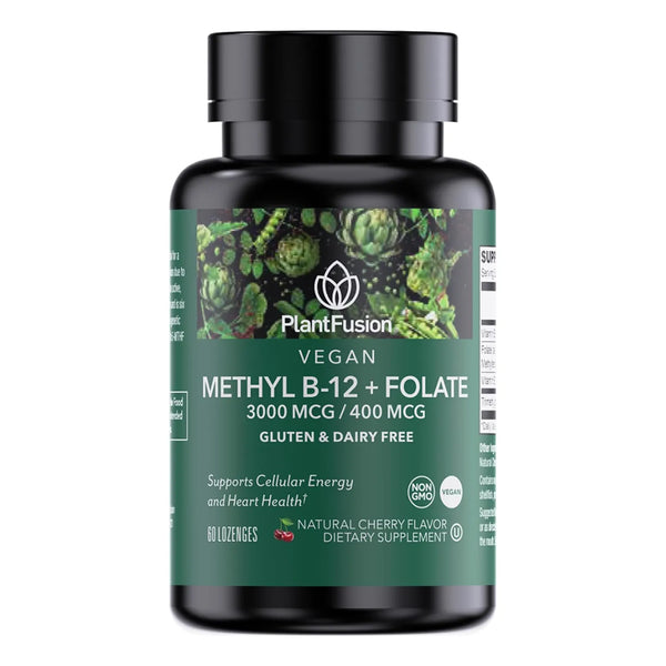 Complejo Metilado Vitamina B12 3000 Mcg Metilfolato 400 Mcg Pastillas Sublinguales Sabor Cereza