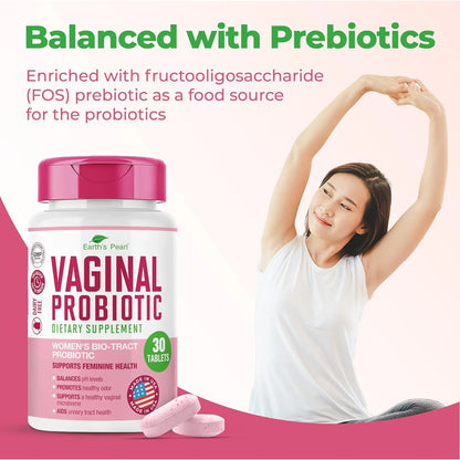 Probióticos Vaginales Earths Pearl 15 Veces Mas Efectivos Con BIO Tract Mejor Salud Intima