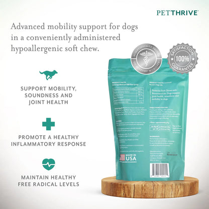 Masticables Suaves Para Perros Grandes Con Resveratrol Glucosamina Condroitina Sabor Tocino