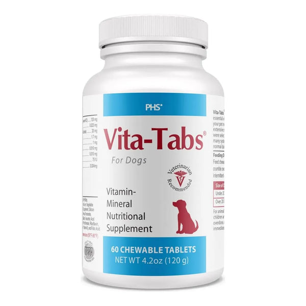 Vitaminas Esenciales Para Perros Con Sabor A Hígado 60 Tabletas Masticables