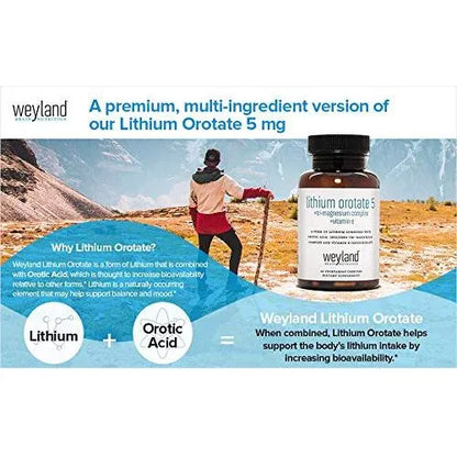 Orotato De Litio 5 Mg Treonato Magnesio 300 Mg Taurina Apoyo Animo Cognicion 60 Caps