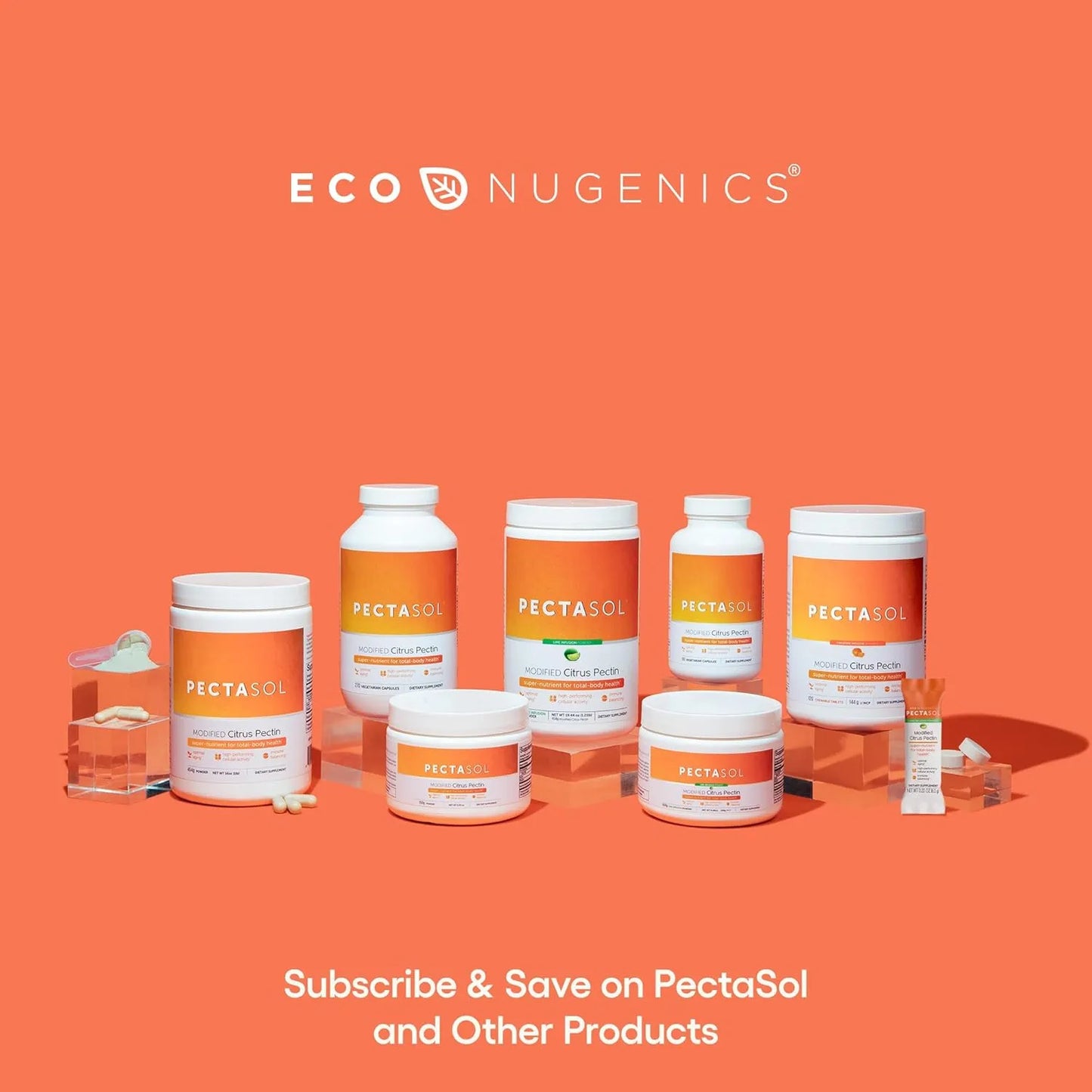 PectaSol Pectina Citrica Modificada 120 Tabletas Salud Celular Y Longevidad