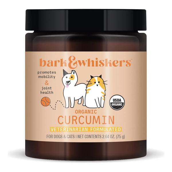 Curcumina Orgánica Bark Whiskers 75 G 300 Cucharadas Salud Articular Perros